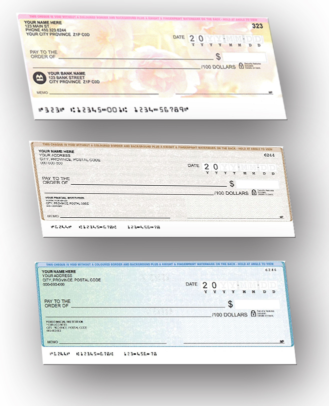 personal cheques canada
